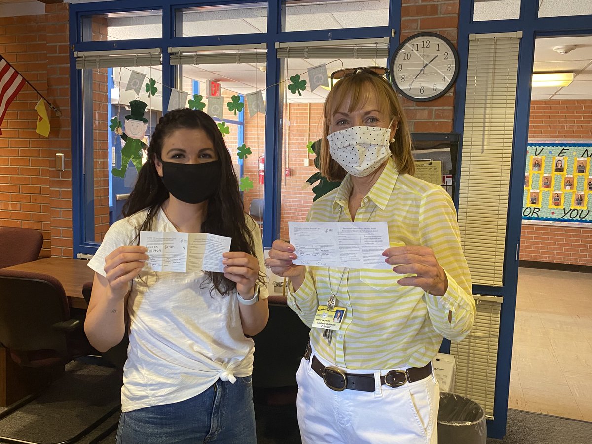 Ms. Lucero and I have just gotten our second vaccine. It’s a wonderful feeling!