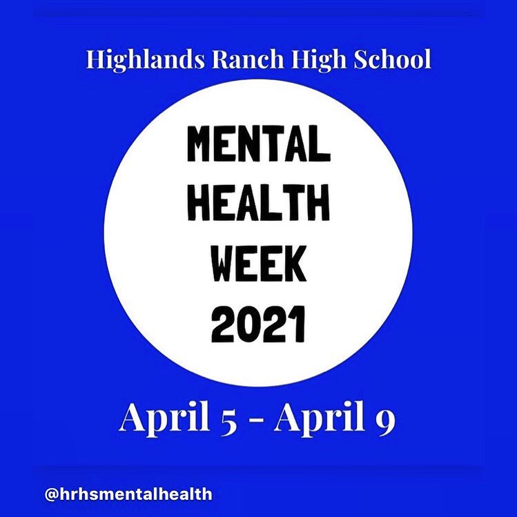 HRHS presents Mental Health Week NEXT WEEK! Follow hrhsmentalhealth on IG for updates 💙 please retweet and help spread the word!