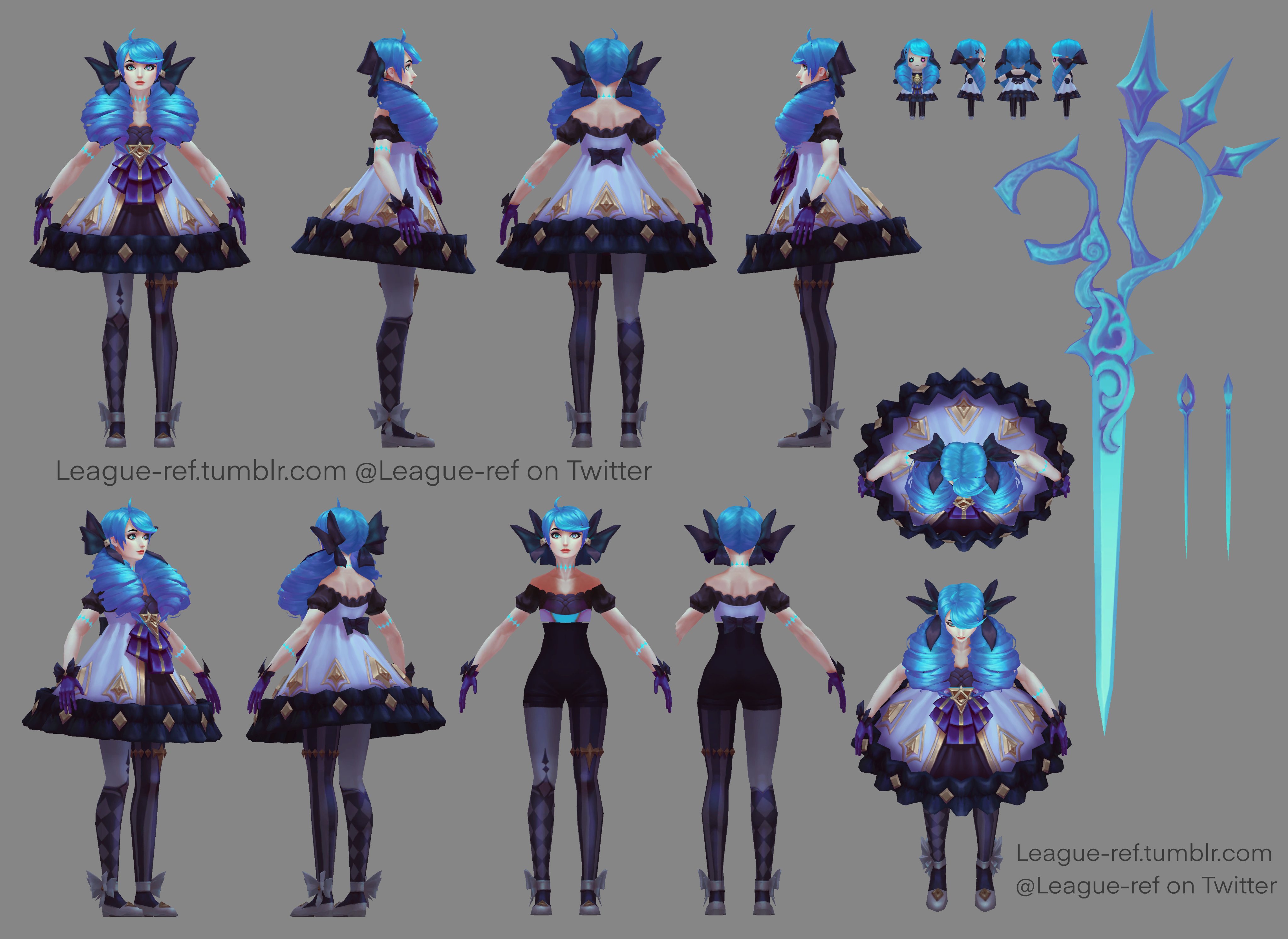 League-ref on Twitter: "Gwen turnarounds [PBE 11.8]#N##N#Classic Gwen#N