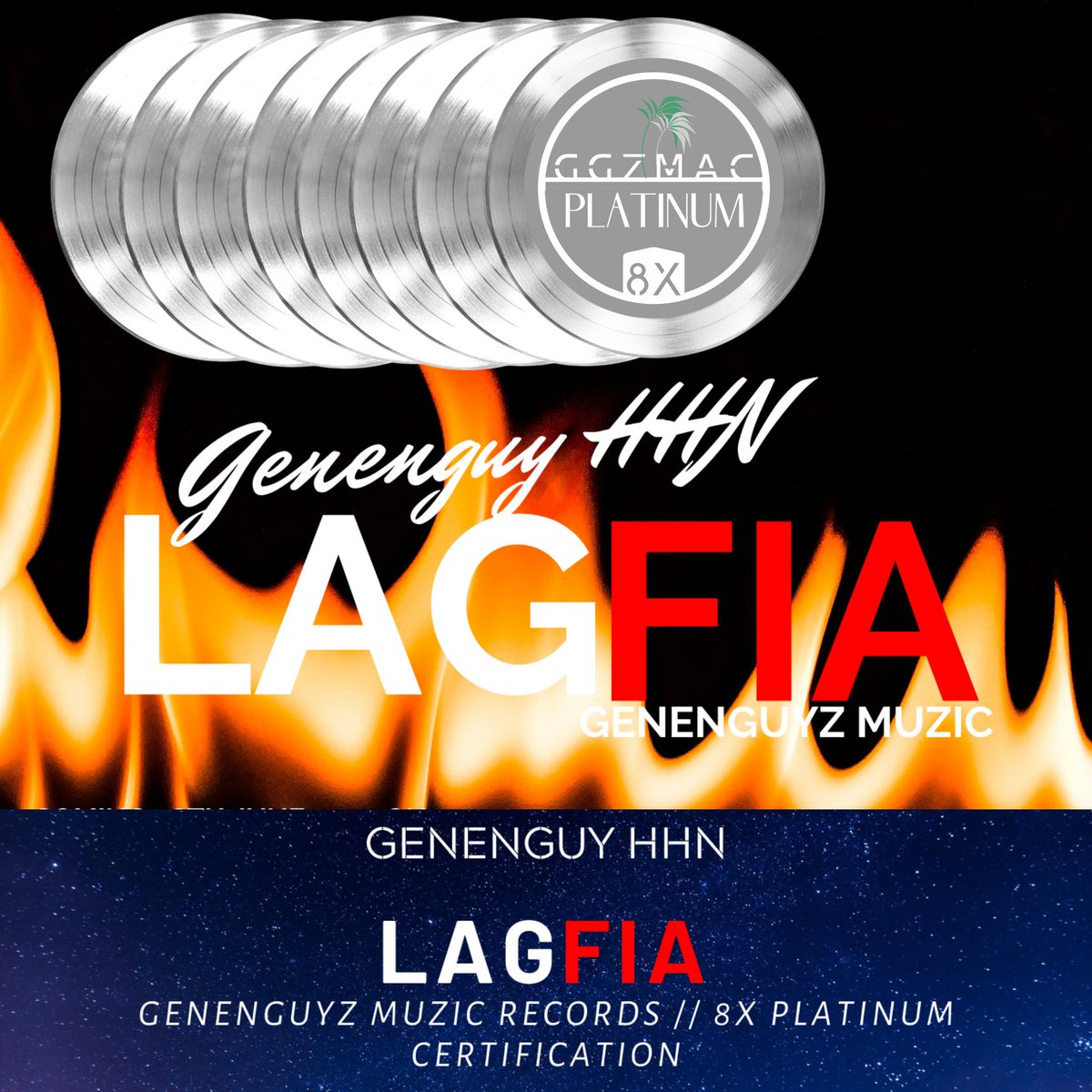 ggzmac's tweet photo. #RecordBreaking LagFia is on a roll as it goes 8×💿💿💿💿💿💿💿💿 Platinum. The first of its kind. Huge Congrats to @Ngborgique and @genenguyzmuzic for getting hear. #GGZMAC https://t.co/dlVi3CPbFs