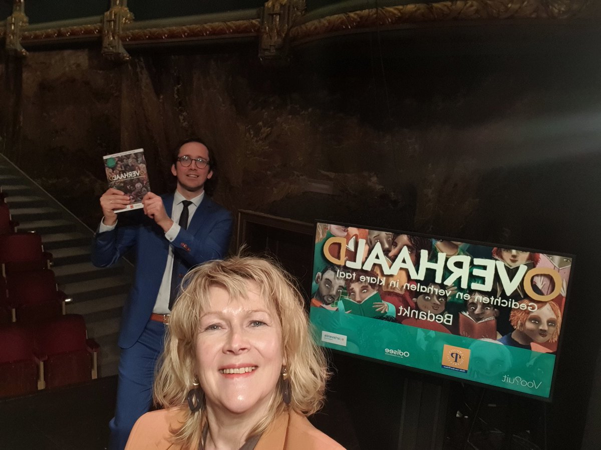 AnDeMoor's tweet photo. Na anderhalf jaar zwoegen: trots op ons literatuurboek 'Overhaald' voor laagtaalvaardige jongeren tss 11 en 19 jaar. Met veel dank aan https://t.co/uMI0NZHejK auteurs, @odiseehogesch , @ArteveldehsGent , @vooruit @OrdevandenPrince en  @PieterjanBonne in het bijzonder. https://t.co/Lw2f0TL8cK