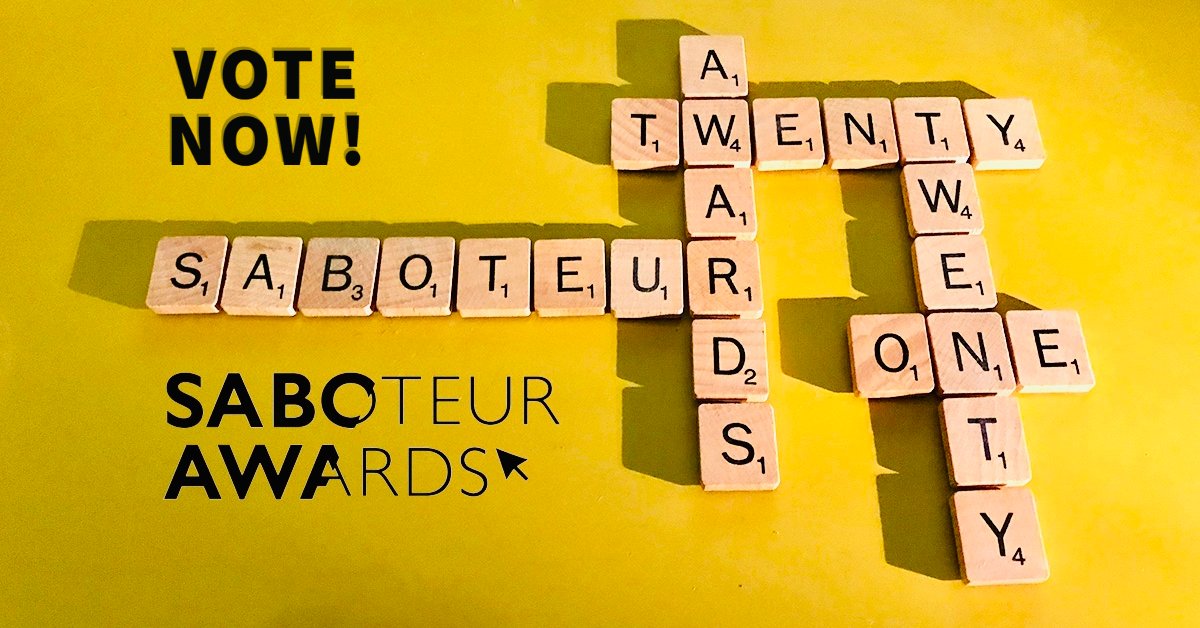 SabotageReviews's tweet photo. Voting for Saboteur Awards 2021 is now OPEN!
You will find everything you need to vote in the form below.
Get voting, get sharing!
https://t.co/MBOkmLFo0H
#SabAwards21 https://t.co/YeoUmazHVI