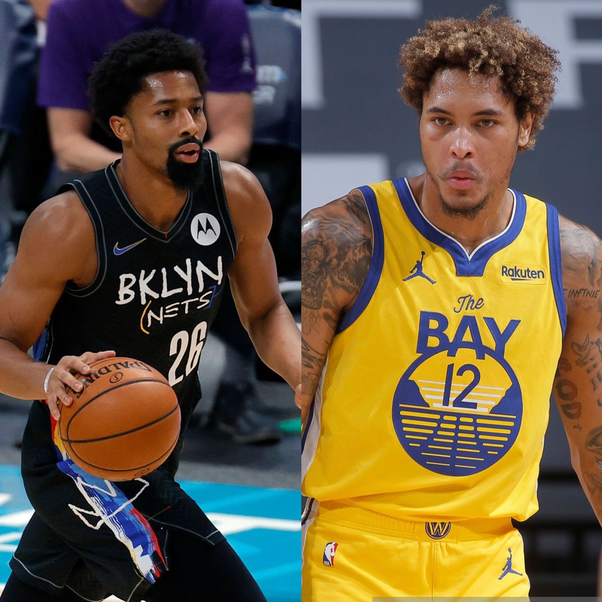 TheDunkCentral's tweet photo. The Brooklyn Nets reportedly offered Spencer Dinwiddie to the Golden State Warriors for Kelly Oubre prior to the trade deadline, per @TheSteinLine 

The Warriors declined. https://t.co/oUQKwuzh2U