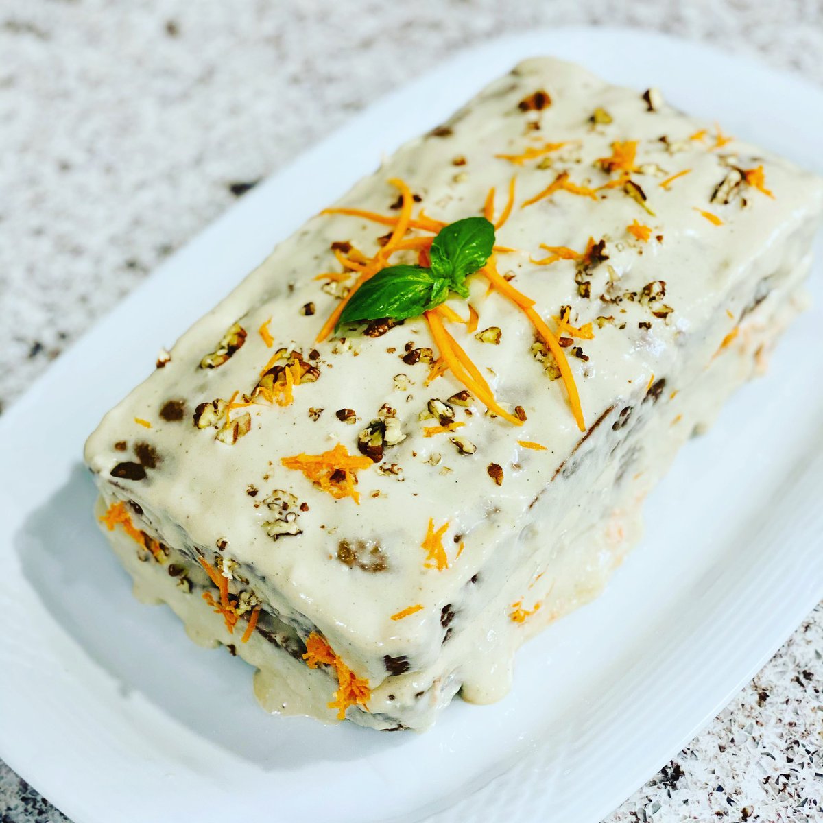 candicia1's tweet photo. Vegan carrot cake, was super delectable https://t.co/XBgXyasLoH