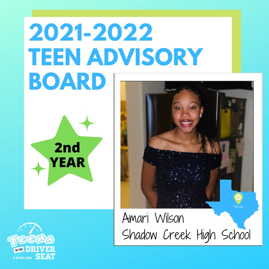 Joining the TDS Teen Advisory Board for the second year is the FABULOUS Amari Wilson of <a href="/ShadowCreekHS/">Shadow Creek HS</a>! Welcome back, Amari🎉💪!