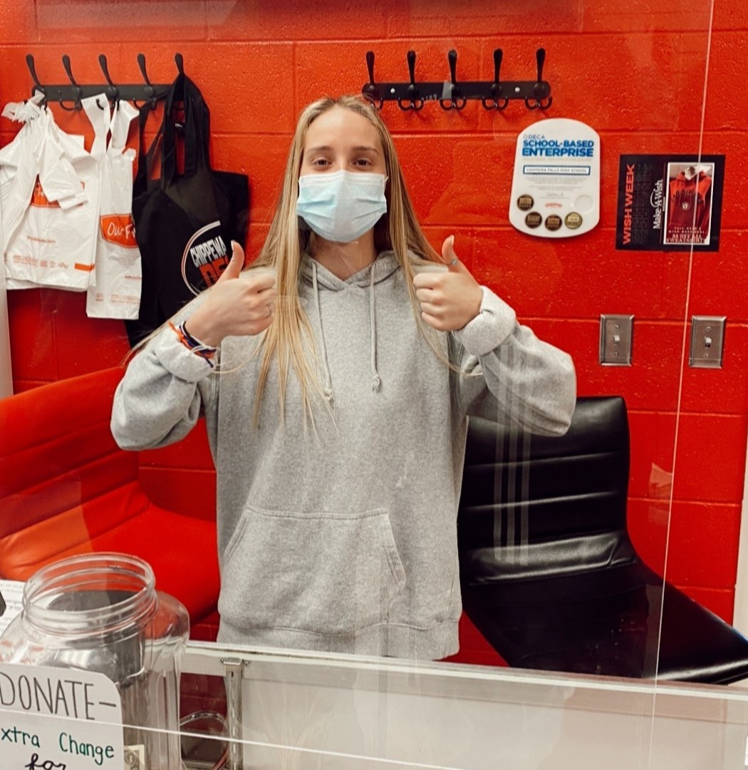 What is it like to be a Birdcage employee? Savannah Hinke said "It's such a cool experience to interact with the students and teachers that come in. And that it gives you a experience working within retail."