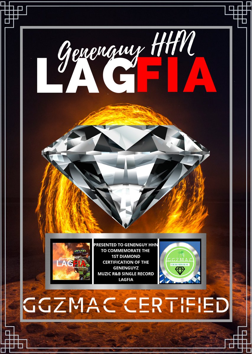 ggzmac's tweet photo. Congrats 🎉🍾 to @Ngborgique, the first ever Artist to be certified a #GGZMAC Diamond 💎 single award! #LagFia @genenguyzmuzic https://t.co/7MEYH17X08