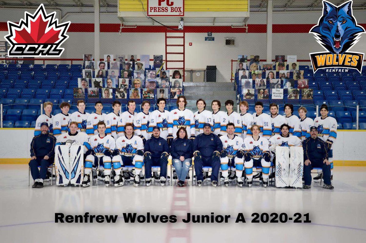 BujoldBen's tweet photo. Special thanks to @RenfrewWolves @TheCCHL for welcoming me in for the last few months, I wanna thank the coach’s as well as the players for making a season out of nothing and maturing me as a player and a person. https://t.co/pOWNu8Gys2