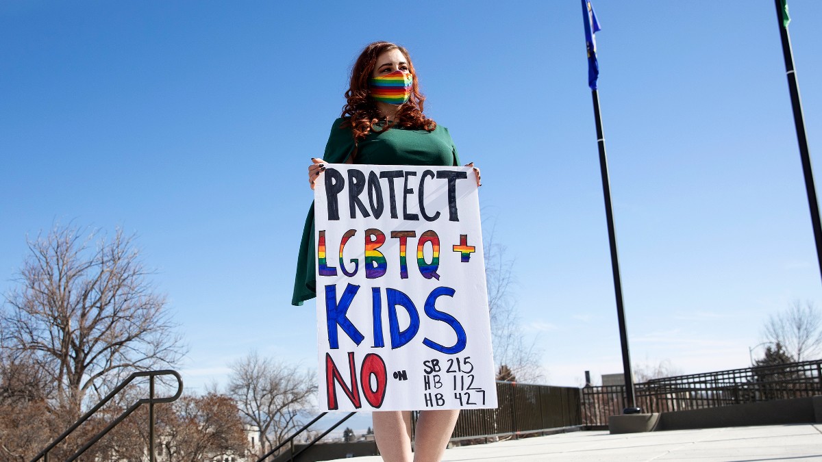 ACLU's tweet image. Trans youth are loved.

Trans youth are cherished.

Trans youth belong.

We will fight alongside them everywhere we have to, for as long as it takes.