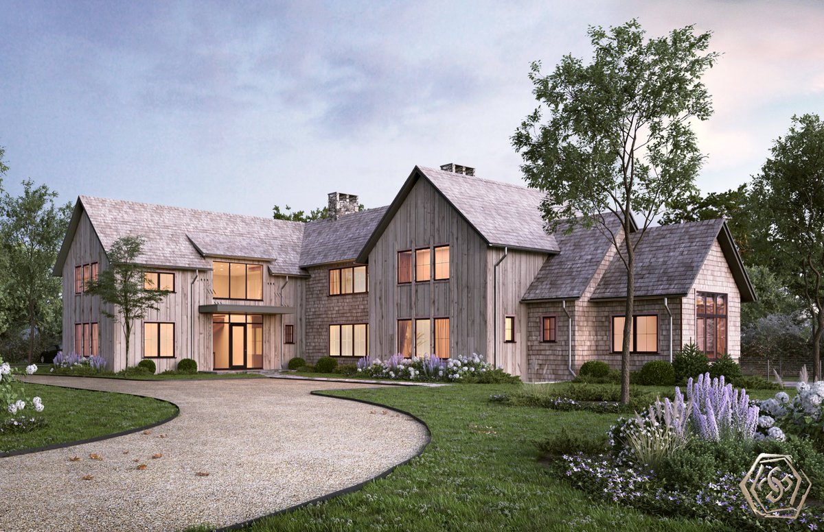 StroughHamptons's tweet image. Water Mill Transitional Farmhouse. Preconstruction offering. 8500sf with 7brs and 8.5 baths. Beautiful pool and landscape. $6.5m. Exclusive.