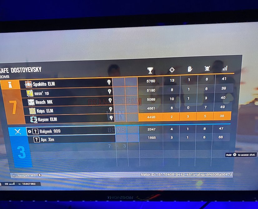 KOPS_R6's tweet photo. Ce mardi 30 Mars avec l’équipe Element nous avons affronté la @909officiel en BO2 sur les maps Littoral et café nous avons win la première map 7-2 et la seconde 7-3, GG💪 à eux et peut être à la prochaine. https://t.co/mjbNKHcaHx