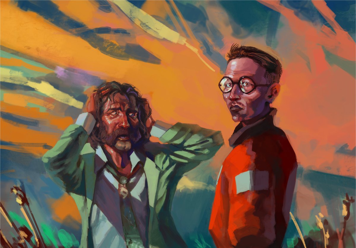 aguscastro_art's tweet photo. I made this fanart of Disco Elysium last year. I figured I could upload it today in celebration for the launch of the Final Cut. #DiscoElysium https://t.co/g8g9QaOYvV