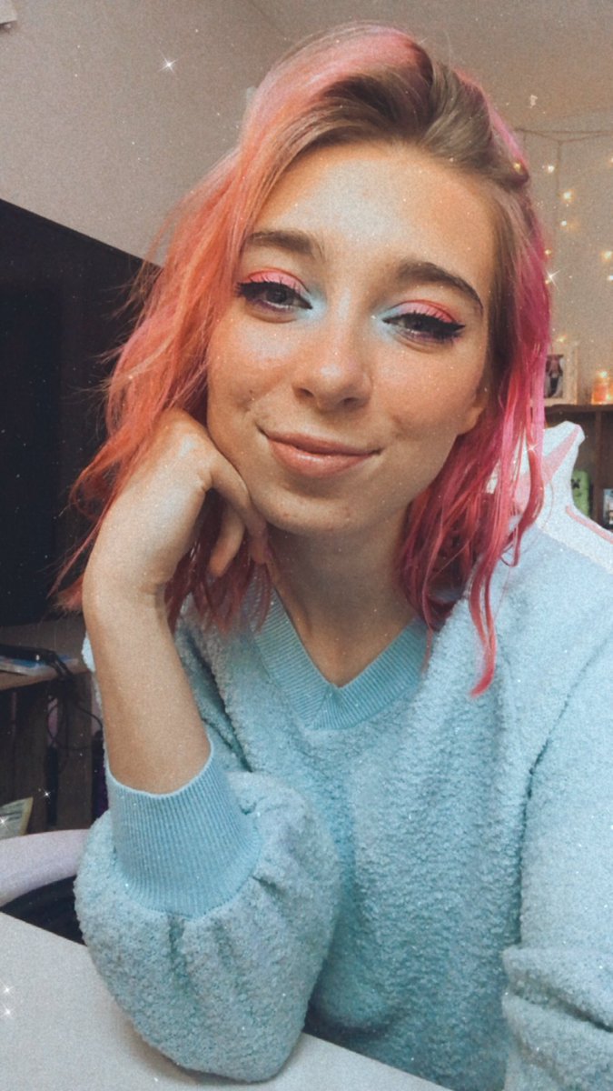 Pinkd1m0nd's tweet photo. Those tired eyes don’t lie, but the show must go on! Cozy animal crossing stream tonight 💜 see you in an hour ✨ https://t.co/oAp7XZ8suT