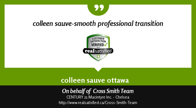 I’m truly privileged to work with such wonderful clients.  realsatisfied.ca/Cross-Smith-Te… via <a href="/realsatisfied/">RealSatisfied</a>