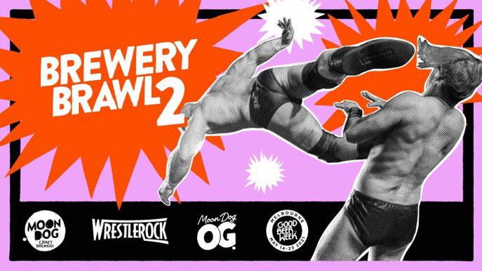 A third of tickets for #BREWERYBRAWL have already sold! Join us on Saturday May 15 as we team up with @moondogbrewing to bring you the wildest event on the @GoodBeerWeek calendar! Tickets: goodbeerweek.com.au/event/good-tim…