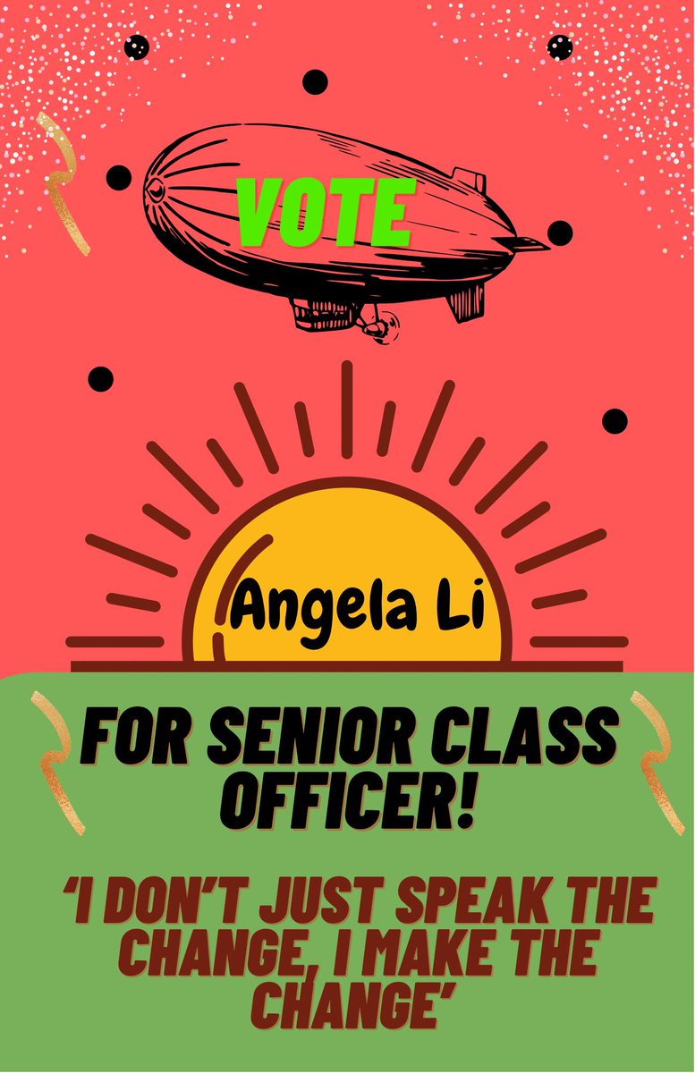 Kristine5601's tweet photo. Hey everyone, I’m running for Senior class office!

I’m ready to give it my all next year by providing more opportunities to serve our school! I would do my best to give you all the fullest experience out of SENIOR YEAR! 😊😆

Voting starts next week on April 7-8 during lunches! https://t.co/EN6Hxbs9xC