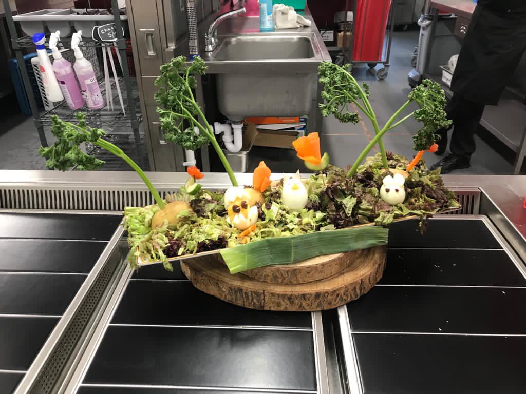 shakespeareLS9's tweet photo. It’s definitely the run up to Easter in our wonderful school kitchen! #eggart #eggsquisite @catering_leeds https://t.co/3CgQsHNIOG