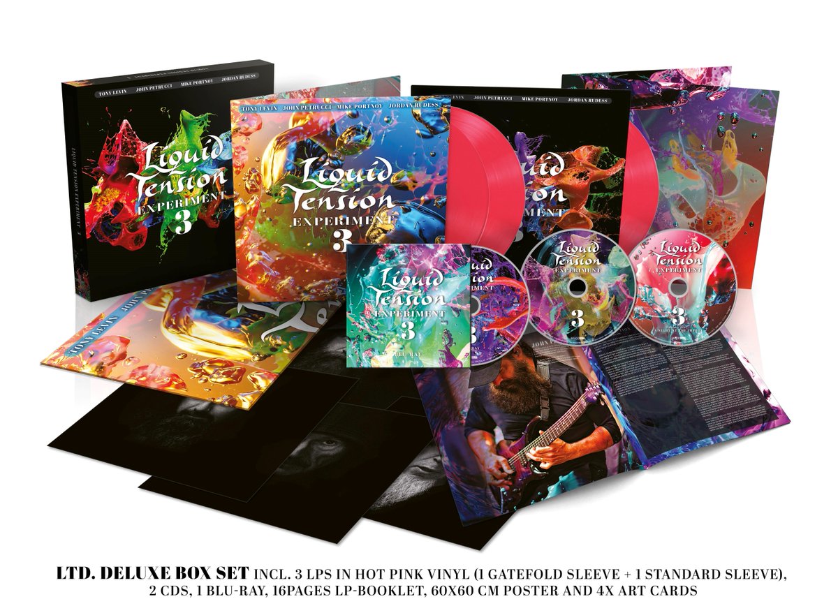 Jcrudess's tweet photo. Two more weeks until release date!

Order now at https://t.co/W8onKMslJg

#TonyLevin #MikePortnoy #JordanRudess #LiquidTensionExperiment #LTE3 #ProgressiveRock #ProgressiveMetal #InstrumentalProg https://t.co/T1e94uh67q