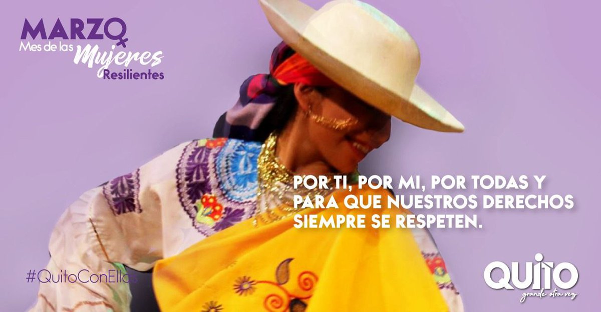 EducacionQuito's tweet photo. Reconocemos, apoyamos y respetamos los derechos de todas las mujeres en los diferentes espacios de su vida cotidiana. 
#QuitoConEllas 
#QuitoEducaOtraVez https://t.co/XYGXRW5qV6