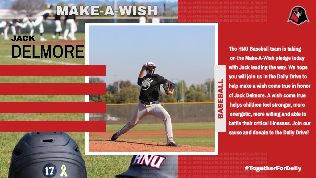 HNUAthletics's tweet photo. Join @NamesBaseball as they partner with Make-A-Wish to help grant a wish for a child with the Delly Drive campaign! 

See full story here: https://t.co/L5We4HhDQc https://t.co/ztwBPXms87
