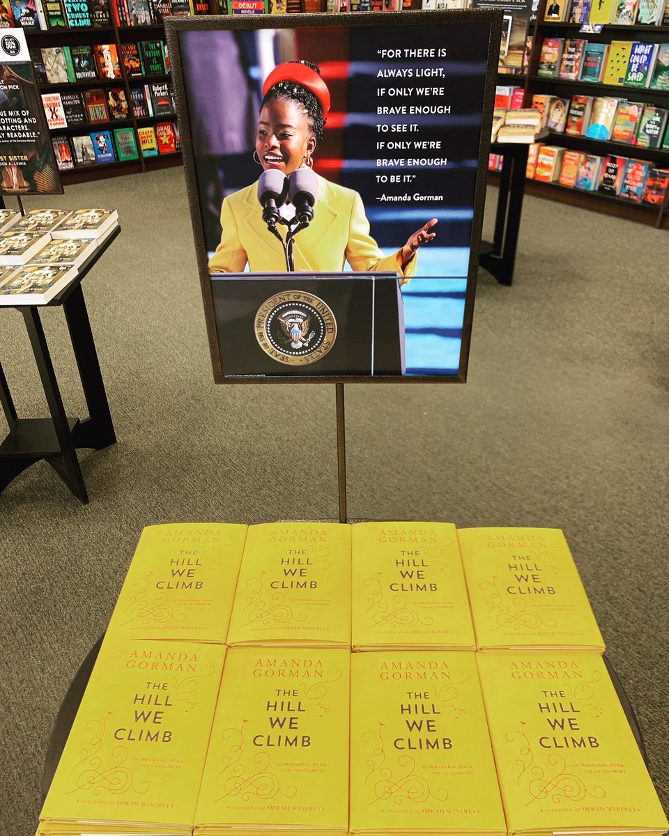 BNGallatin's tweet photo. It’s here!!! Pick up the highly anticipated “The Hill We Climb” by Amanda Gorman

#bn234 #thehillweclimb #amandagorman https://t.co/jDnAcOTiu1