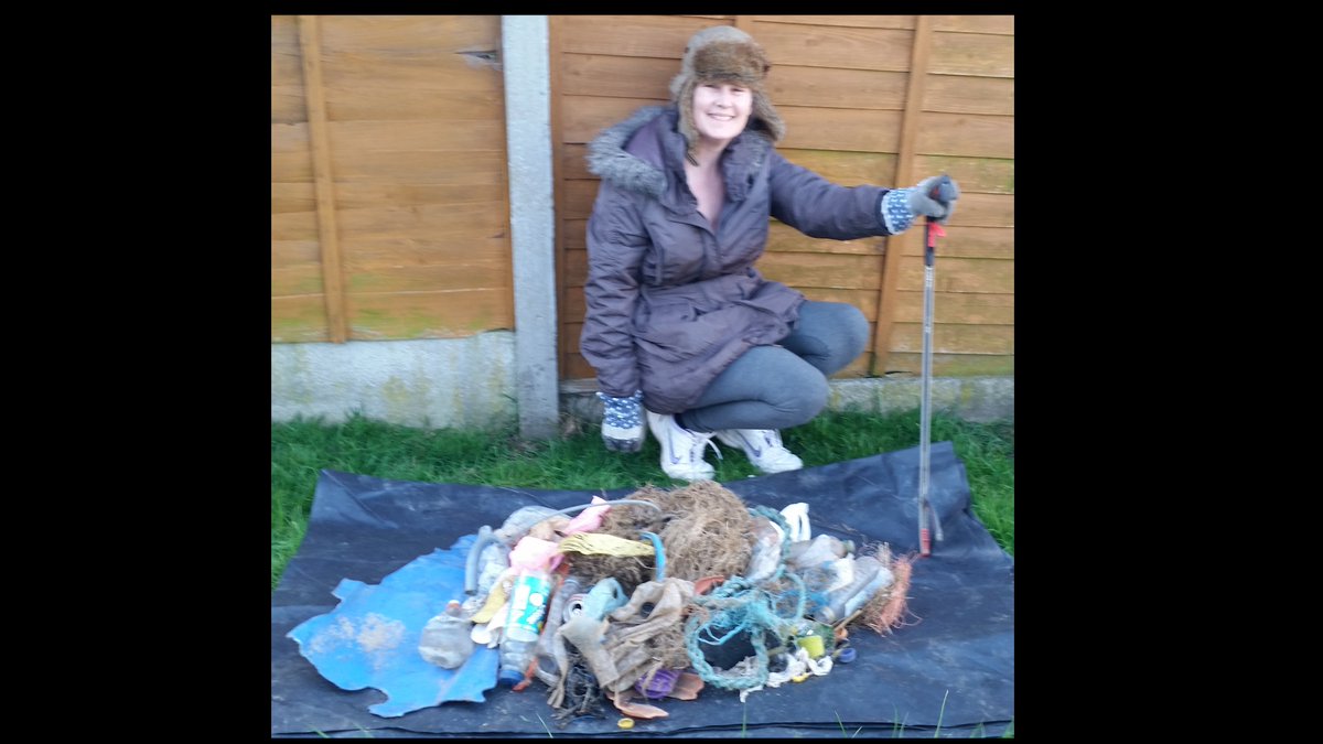 The latest beach clean. I managed to collect this little lot in two hours. I'm pleased to be back out there doing my bit for the environment.