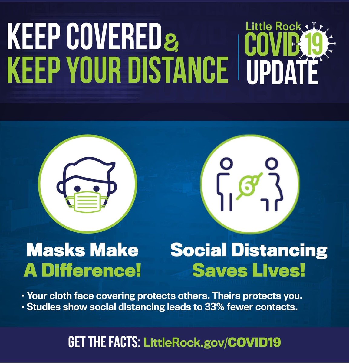 FrankScottJr's tweet photo. #UniteLR Update—@CityLittleRock will continue mandate masks citywide for the next 30 days. The City will revisit this mandate every 30 days to monitor data and recommendations from public health experts. https://t.co/p9Cgp3jkXU