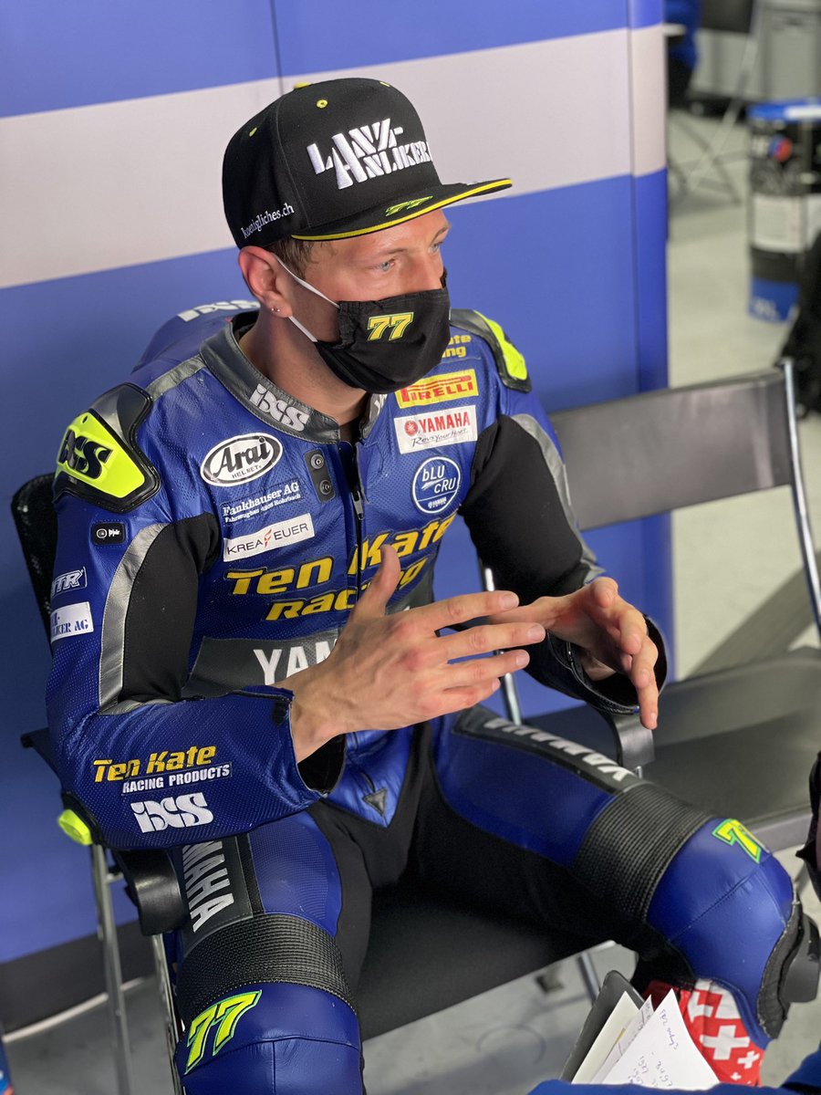DomiAegerter77's tweet photo. Good work form all @tenkateracingsbk Team #thanks 🅿️1️⃣ in the end and a very good Race pace 🔥
@worldsbk @circuitdebcncat 
😻🏍💨🇳🇱🇨🇭💛💙
#test #finish #on #top #worldspp #supersport #600 #yamaha #r6 #racing #bike #sun #fun #circuit #training #barcelona #fast #watch #ssp #77 https://t.co/phyoKjMQbq