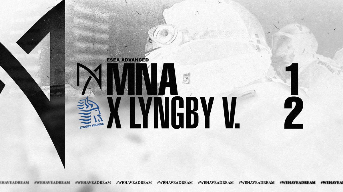 We lose 1-2 against Lyngby Vikings in the #ESEA #Advanced #Playoffs
#wehaveadream
