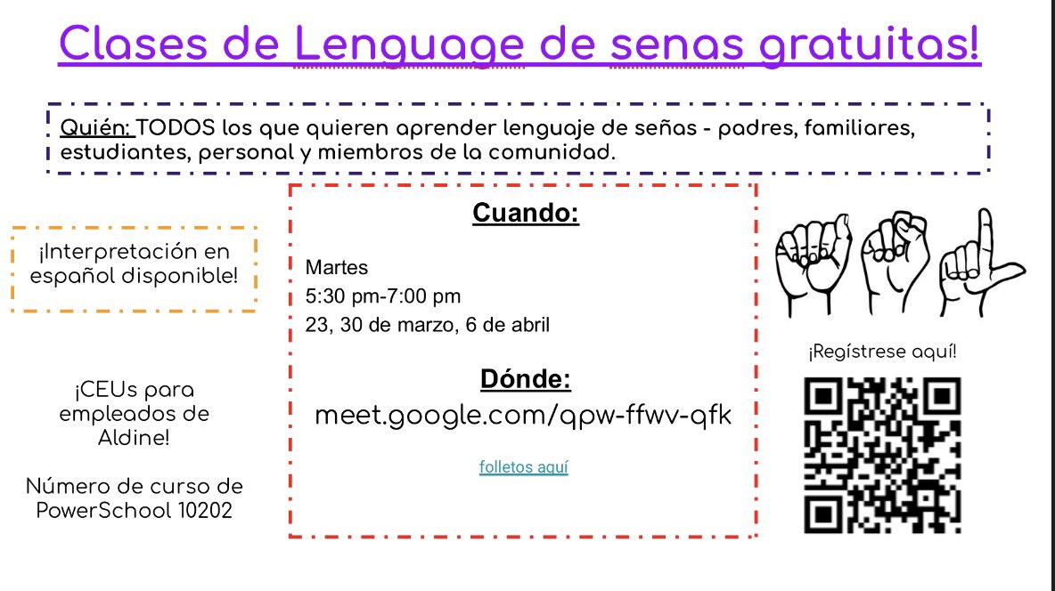 Hey y’all! I know where I will be in about 40 minutes! Will you be joining me for #CommunitySign? <a href="/Srockam/">Amber Srock</a> @DeafEd1stGrade <a href="/Deaf_ed_MsEborg/">Deaf ed_Ms.Eborg</a> <a href="/aldinesped/">Aldine ISD SPED</a> <a href="/AldineISD/">Aldine ISD</a> <a href="/Aldine_FACE/">Aldine ISD Family and Community Engagement</a> <a href="/TeagueMS_AISD/">Teague Middle School</a> <a href="/NimitzHS_AISD/">Nimitz High School</a> <a href="/Magrill_AISD/">Magrill Primary School</a> <a href="/AISDNutrition/">AISDStudentNutrition</a>