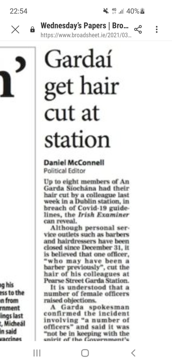 McConnellDaniel's tweet photo. Breaking: Eight Garda officers get their haircut by a colleague "who may have been a barber previously" last week in Pearse Street Station
Full story in tomorrow's @irishexaminer https://t.co/ov4i5JPufS