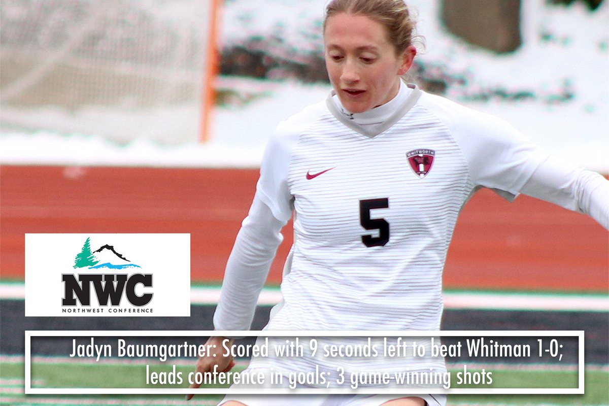 gobucs's tweet photo. Congratulations to our @NorthwestConf Women’s Soccer Offensive Student-Athlete of the Week, Jadyn Baumgartner❗️#BucsWSOC https://t.co/RHVy5Gb8Pr