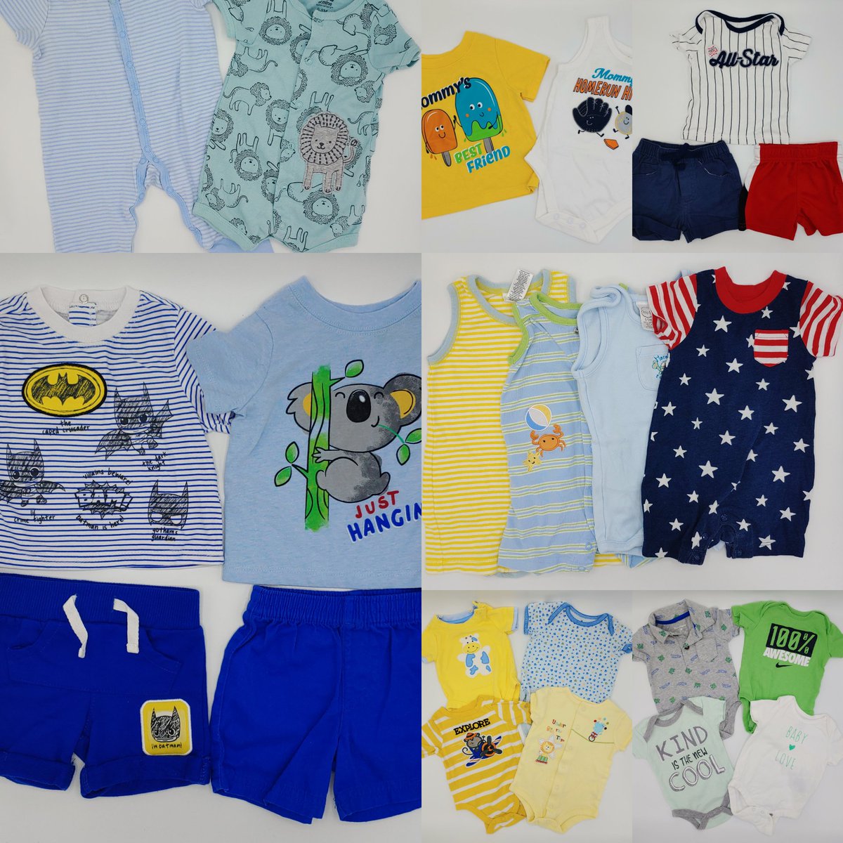BabyBundlesShop's tweet photo. ���New Bundle!🩳☀️
Baby Boy Spring/Summer Clothes Size 0-3 Months. Check it out:
https://t.co/1p2qDKWENe https://t.co/6klshZ39HE