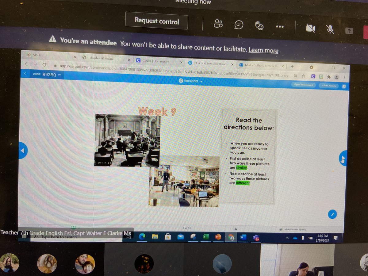AMarioni_CI's tweet photo. Yay!! @WClarke_MS SESLA students are practicing their oral skills as they are describing/comparing some images!! 🥳👏🏼👊🏼 Great job, #TeamSISD teachers!! https://t.co/cO10DJdQ8x
