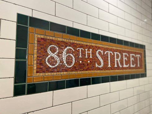MTA's tweet photo. Need some design inspiration? 

Why not redecorate your bathroom in the style of a historic subway station (complete with tactile ADA strip, of course). https://t.co/RoMFTcXYFW