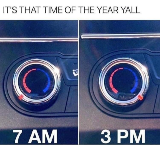 HappyHiller's tweet photo. This weather 'bout to give us whiplash. #Meme #WeatherMeme #HVAC https://t.co/KPLLBPqBuC