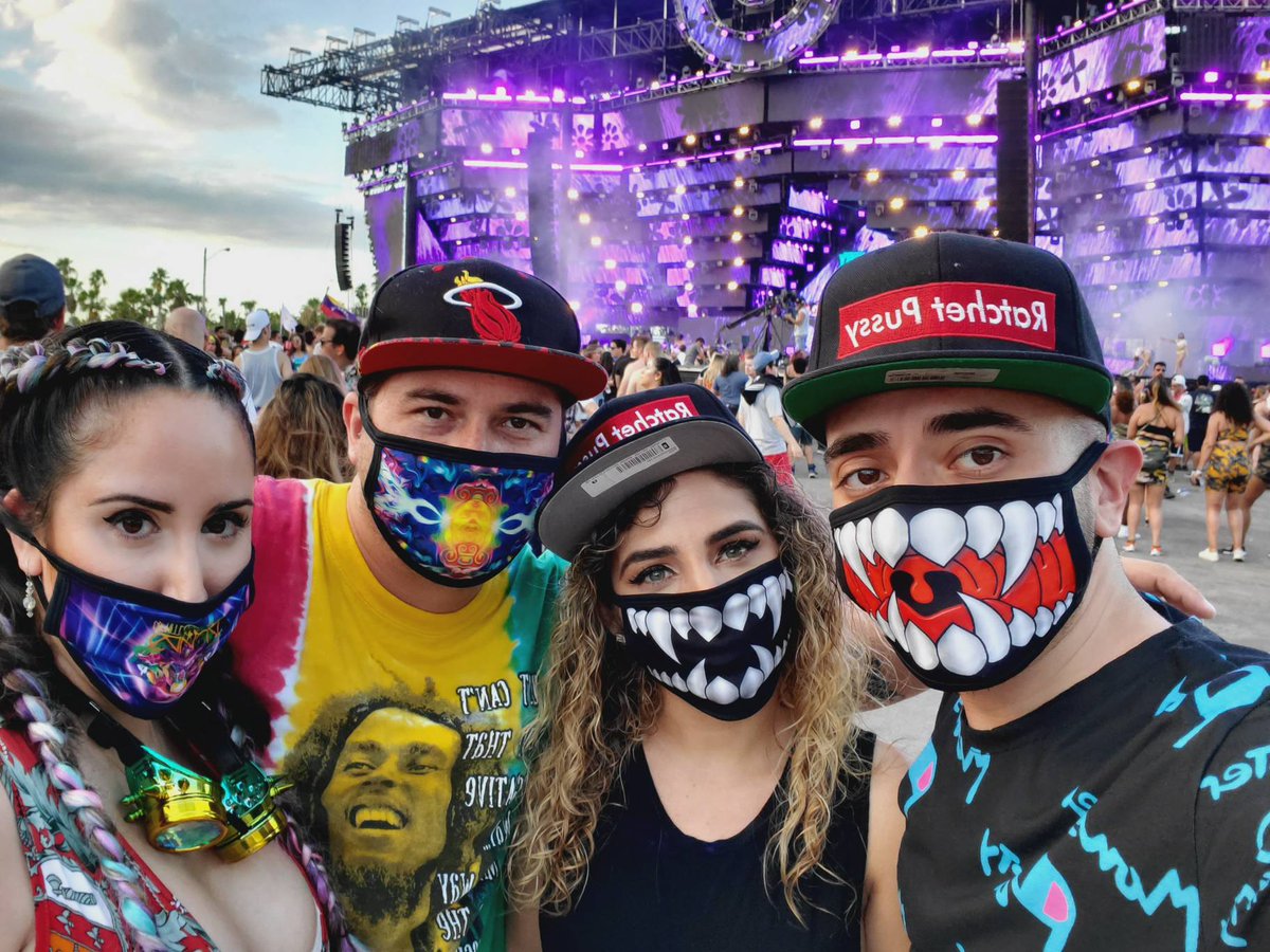 PartyMonsterMia's tweet photo. The withdrawals are real! 🤔 When can we go back to normal festival season 🙈🕺take advantage of our current sale and follow these amazing #maskfam 

#partymonstermiami #ultra5k #ultra #ultra19 https://t.co/b4DndRzRiJ