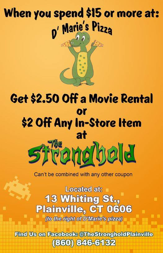 SuperFanComShow's tweet photo. Over at The Stronghold 
13 whiting Street Plainville CT 
we have some special deals going on 
Open 
Tues-Fri 5:30pm-830pm
Sat 12pm -9pm https://t.co/0ZREQMMGti