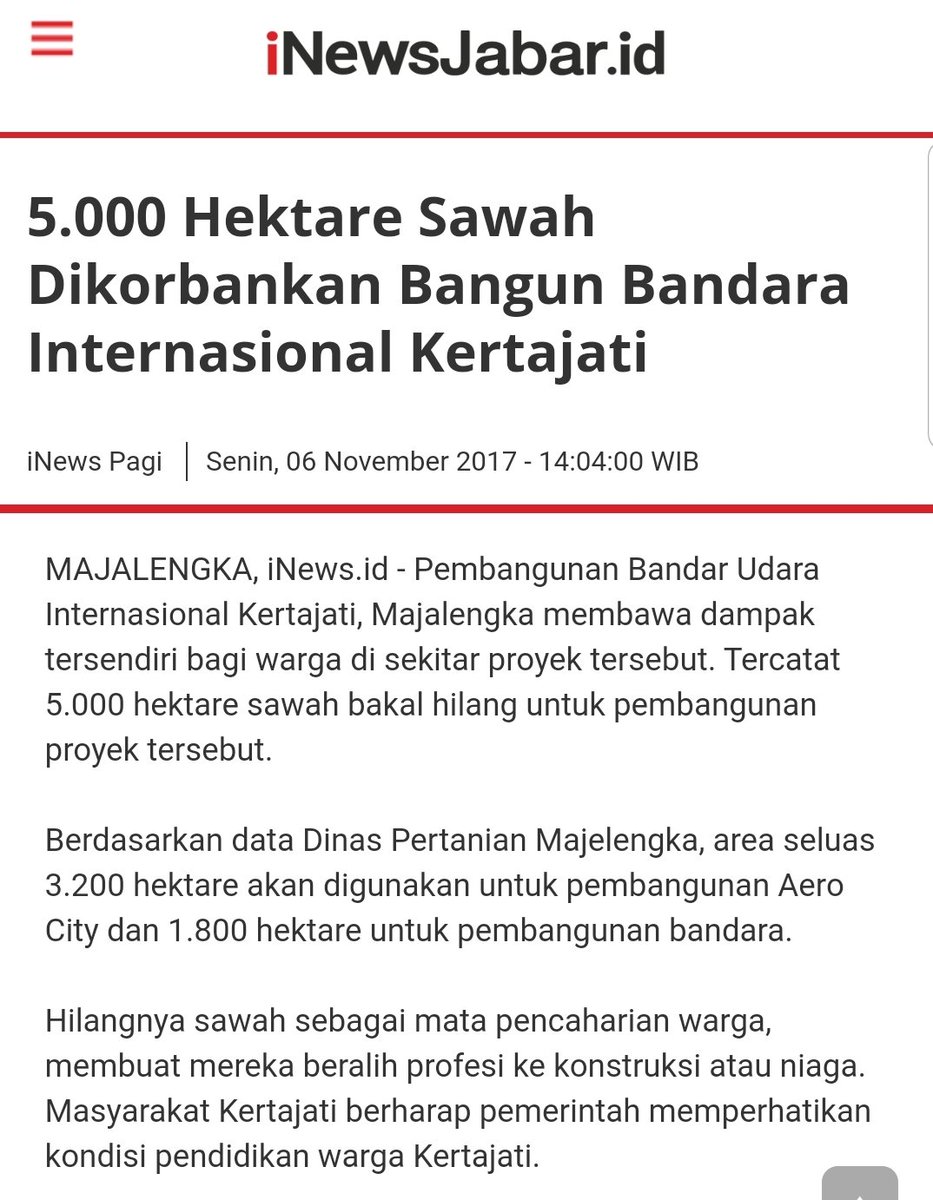 hipohan's tweet photo. 6/11/2017 : 5.000 hektar sawah jadi Bandara Kertajati.
29/3/2021 : Bandara sepi, lalu jadi bengkel.

Terus bgmana dengan beras yg seharusnya dipanen dr sawah tsb ? Ya impor lah, gitu aja kok gak ngerti ! 👀 https://t.co/6K63TErVFs