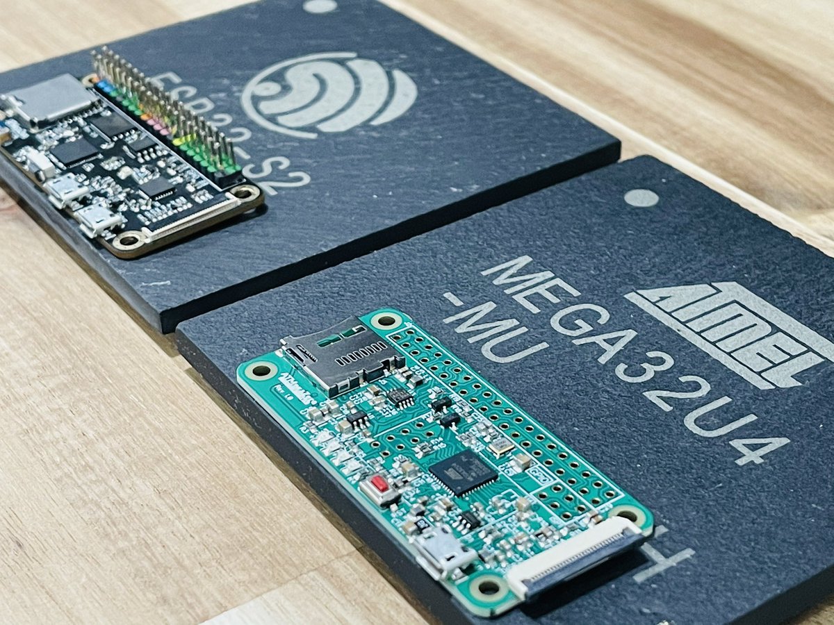 4hackrr's tweet image. 😱 These chip coasters are so cool 🔥. Thank you @jasoncoon_ for making me the #esp32s2 version for the new @atmegazero ESP32-S2 🎉.  @MakeAugusta @Hacksterio @groupgetscom @adafruit @arturo182 @EspressifSystem #esp32 #atmegazero  @MicrochipMakes
