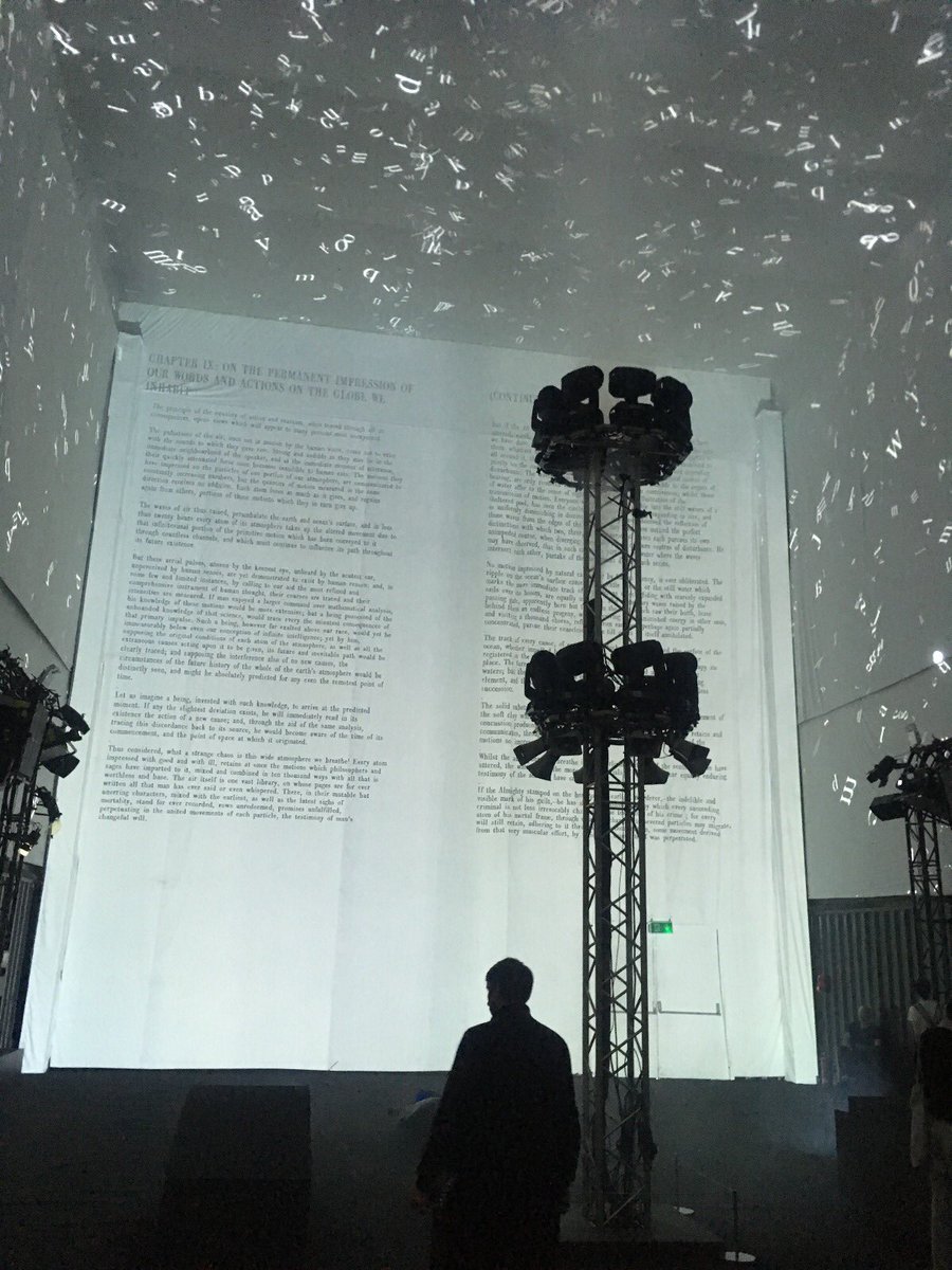 barryspriest's tweet photo. Came across a @SkyArts documentary tonight on the incredible work of Rafael Lozano-Hemmer @errafael + been transported back to @MIFestival’s beautiful #AtmosphericMemory @sim_manchester Just glorious #MIF19 https://t.co/7dtvHIlGBB