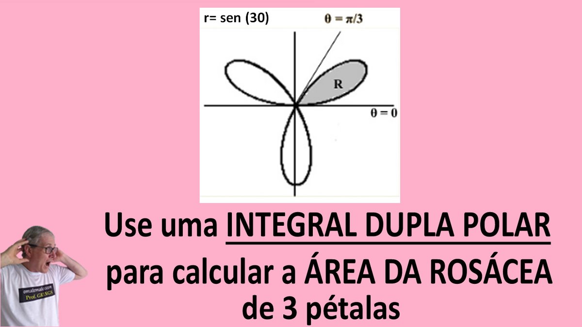 OMatematicoCom's tweet photo. INTEGRAL DUPLA POLAR - 🤔 Como calcular a área da rosácea ?
Resposta > https://t.co/pxMeDVZPix
🔵 Aulas de coordenadas polares nas integrais duplas: https://t.co/sNlm39PomS
#grings #calculo #integral #integrais #matematica #engenharia #omatematico #rosacea #integraldupla https://t.co/Ki1f34NkET