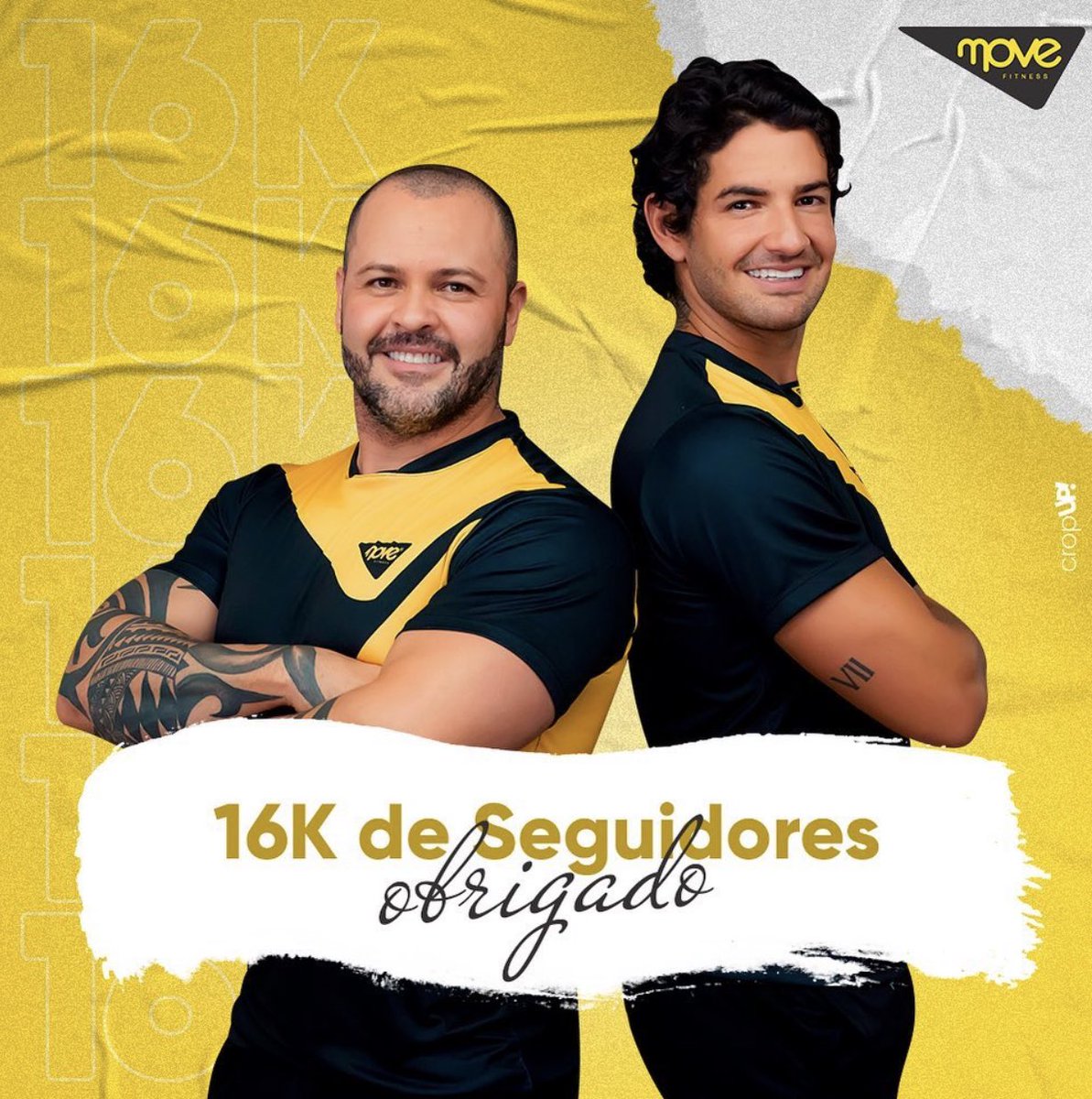 Pato's tweet photo. 16 mil de seguidores no Instagram! Que Deus abençoe. @MoveFitnessPB estamos crescendo. 🙏🏻 https://t.co/QSBoGyzq4S