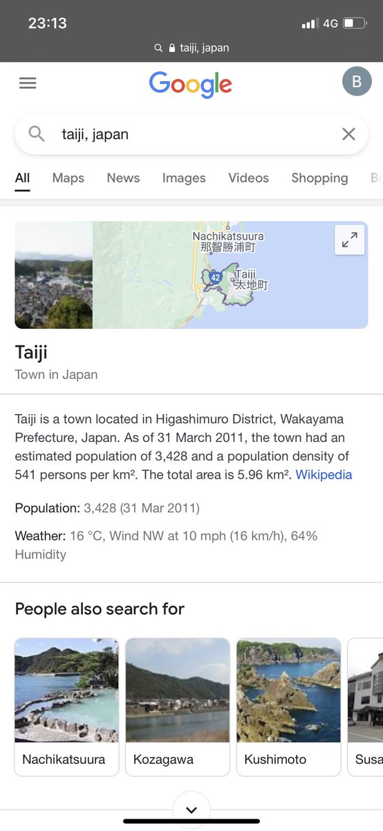 BethinnWilliams's tweet photo. @gabegorman92 It’s literally a 6km town and holds one of the largest Dolphin hunts in the WORLD so yeh I dont think claims to the Japanese government pulling people over are wild, most people watching the documentary are focused on the wildly inhumane behaviour. Weirdo https://t.co/tKXkAtuLIa