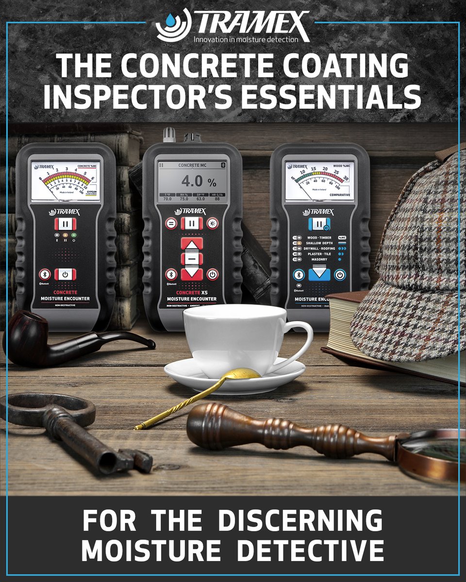tramexmeters's tweet photo. The Concrete Coating Inspector's Essentials for the Discerning Moisture Detective! The New 5 Series: CME5, CMEX5, and ME5. Shop at https://t.co/9r67fJwd0o
#concrete #moisturemeters #concretemoisture #concretemoisturemeters #flooring #coatings #restoration #woodmoisture #ASTM2170 https://t.co/tCwYVZVz9n