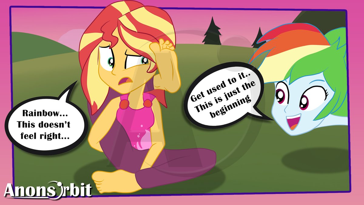 anonbender's tweet photo. Sunset and Rainbow Dash's Yoga Session (1/2)
#equestriagirls #sunsetshimmer #rainbowdash #yoga #contortion #feet #footbehindhead #backbend #feetonshoulders #balledup #compression #backbend #contortionist https://t.co/mpLnvIZL2y