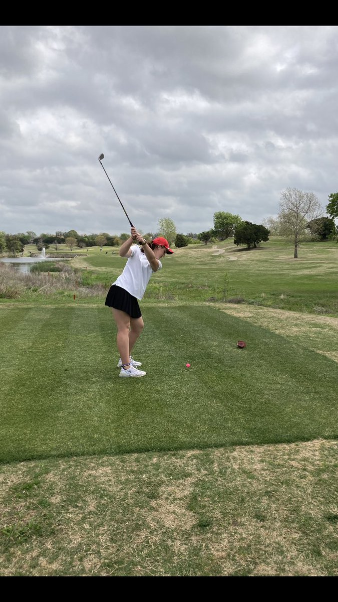 BeltonLTG's tweet photo. Lady Tigers have a big lead after day 1 of district thanks to a season low team score! 6 Lady Tigers inside the top 10 individuals! https://t.co/7g3J1c1IoY