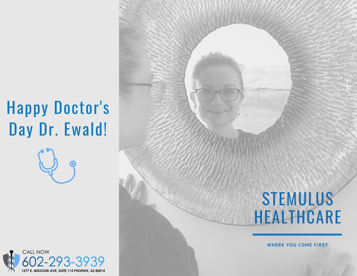 StemulusH's tweet image. Happy Doctor's Day to one of the best in the business. Dr. Ewald, we are so very honored to have you on the team. Enjoy your day!

#HappyDoctorsDay #StemulusHealthcare #Stemulus #naturopathicmedicine #naturopathicdoctor #health #healthcare #wellness #doctor