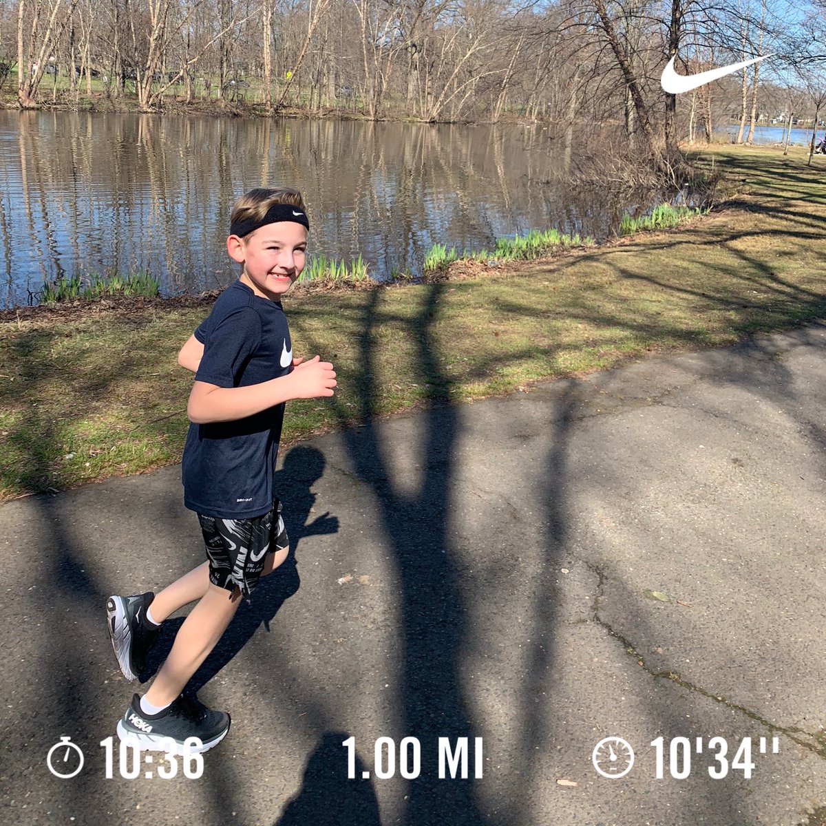 JayKondrk77's tweet photo. Two nice mile runs toward our 26.2 challenge in historic #RahwayRiverPark #NJ apparently George Washington once spanked some enemies here. #Spanktown with turtles https://t.co/UXmlkM5PKM