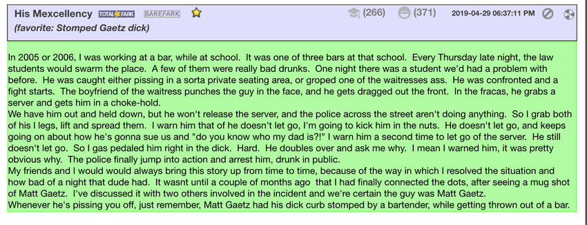 @mcimaps Everybody has a Matt Gaetz story